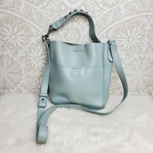 All Saints Mini Suzi North South Blue Bag